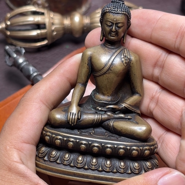 波***8铜星月菩提挂件菩提