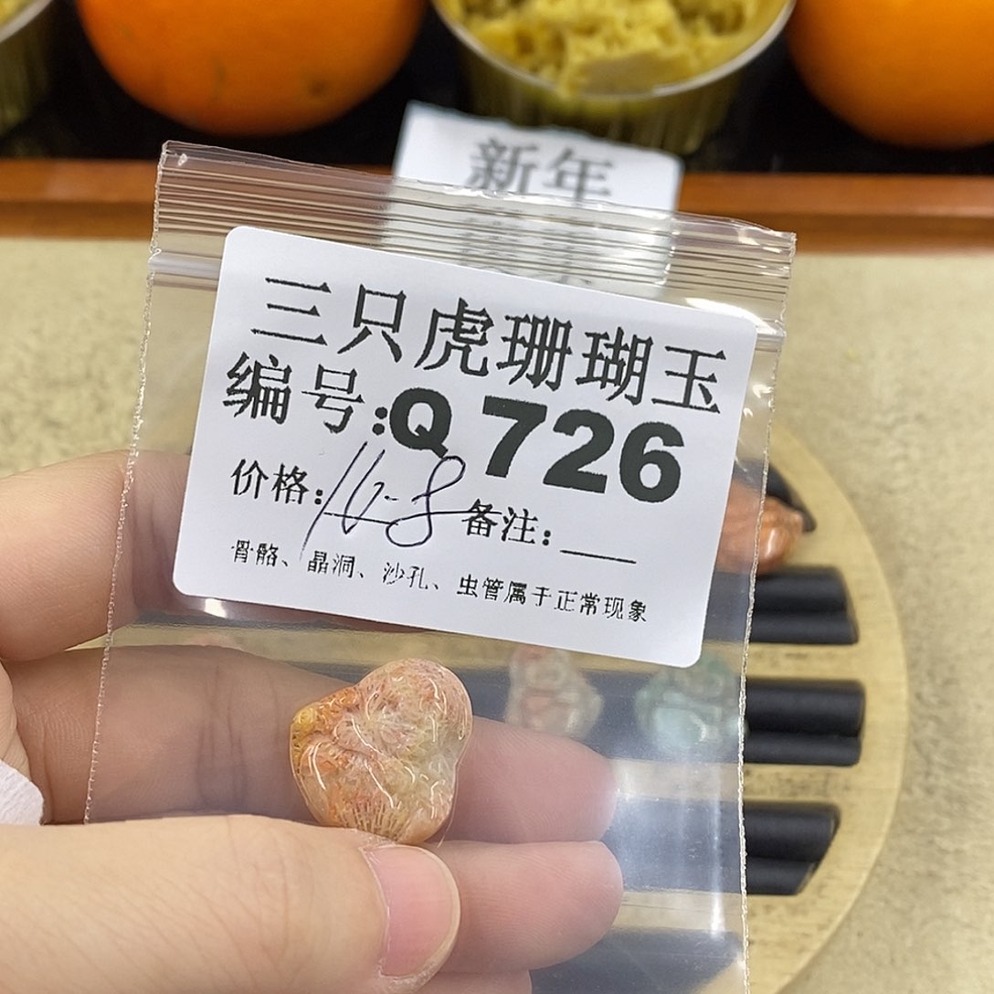 硅化珊瑚（珊瑚玉）1未镶嵌卿*