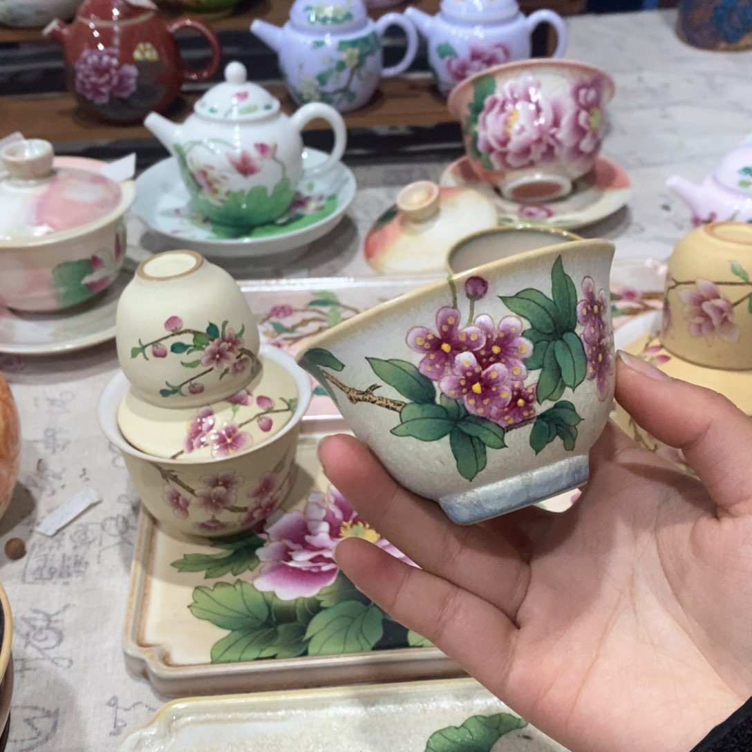 手工手绘制作桃花