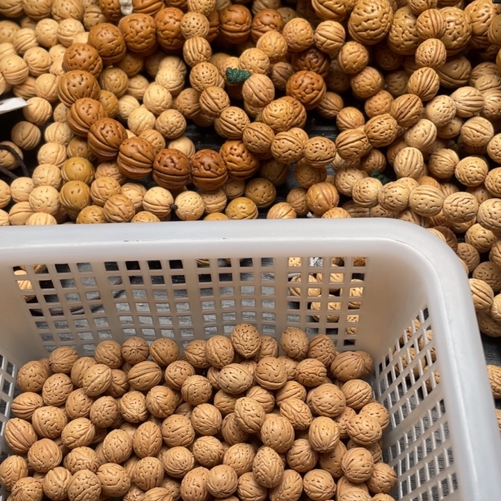 黄***姐核桃手串/手链散籽批发小桃核300