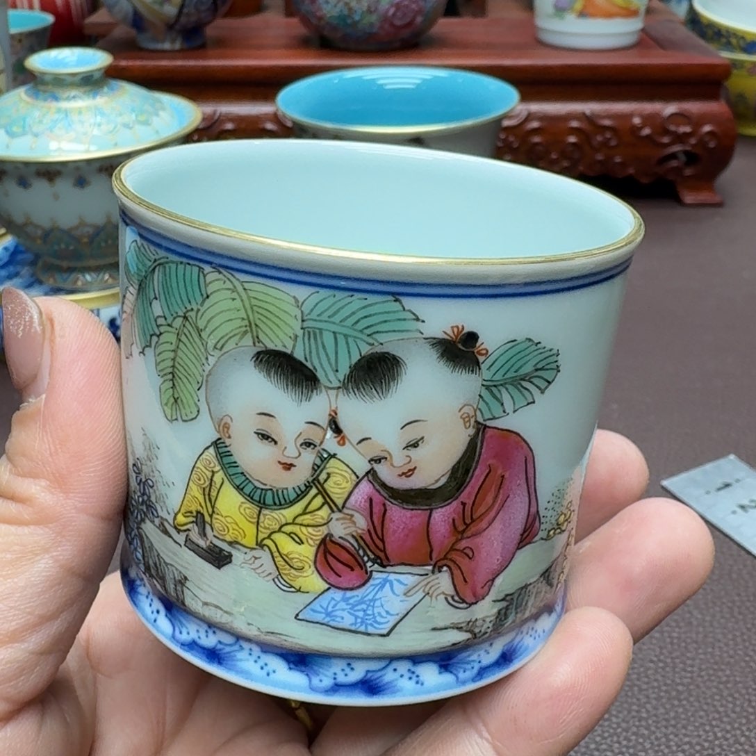 瓷片景德镇仿古手工制作精品展示