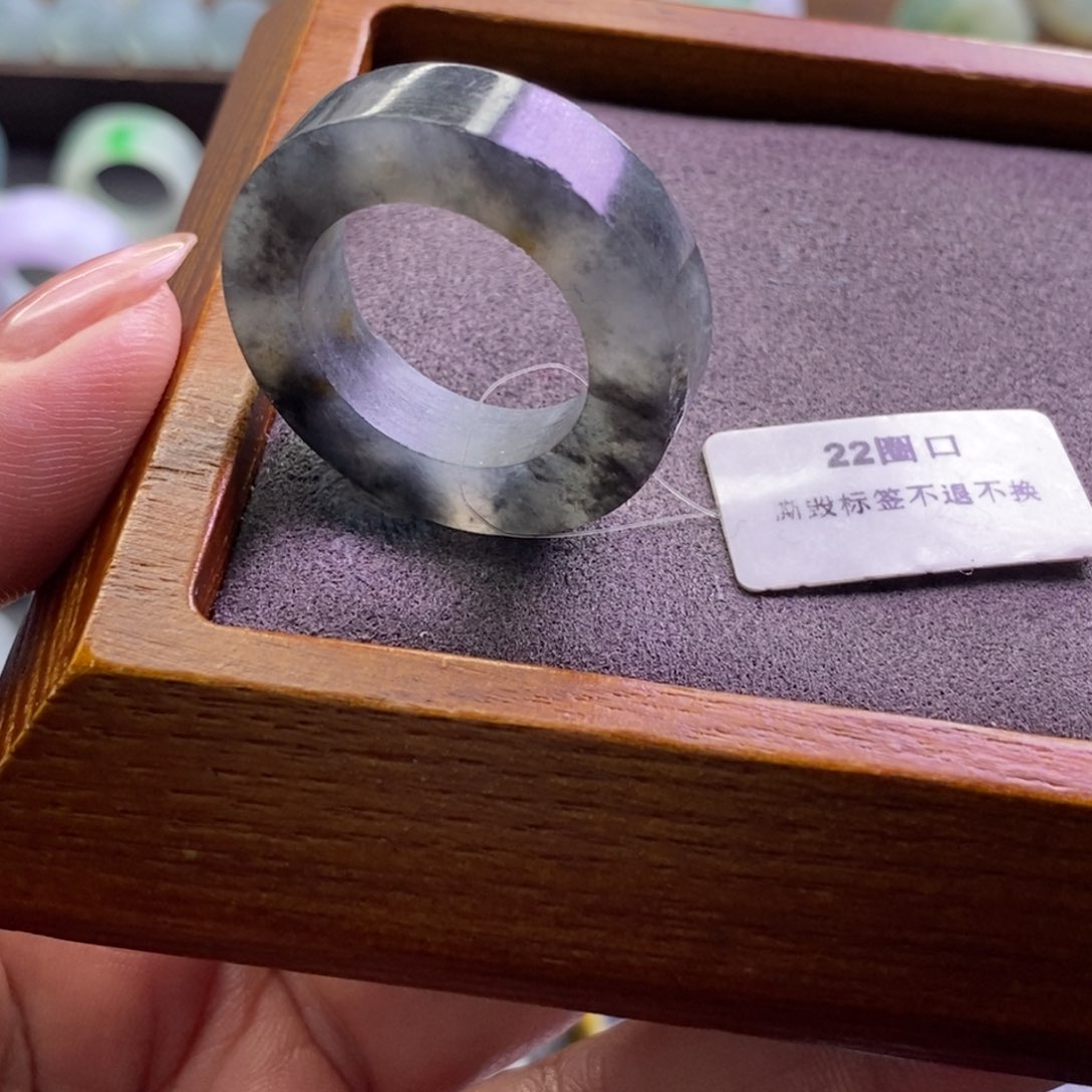 定制翡翠未镶嵌翡翠戒指23-33