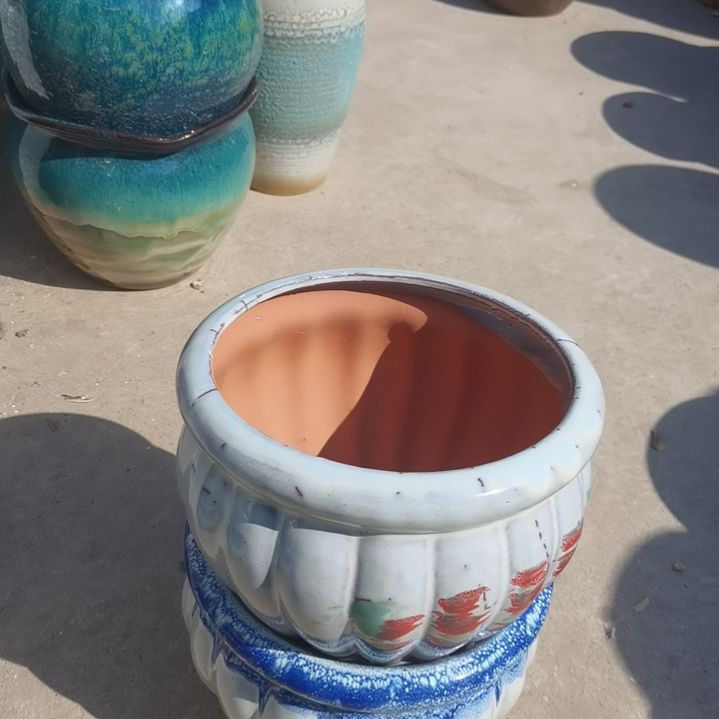 红陶口18高16瑕疵口裂