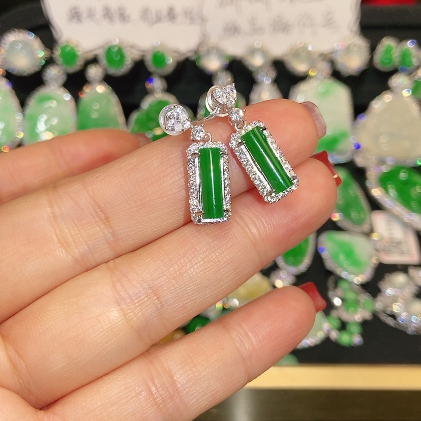 【闪购商品】未镶嵌翡翠耳饰天然翡翠