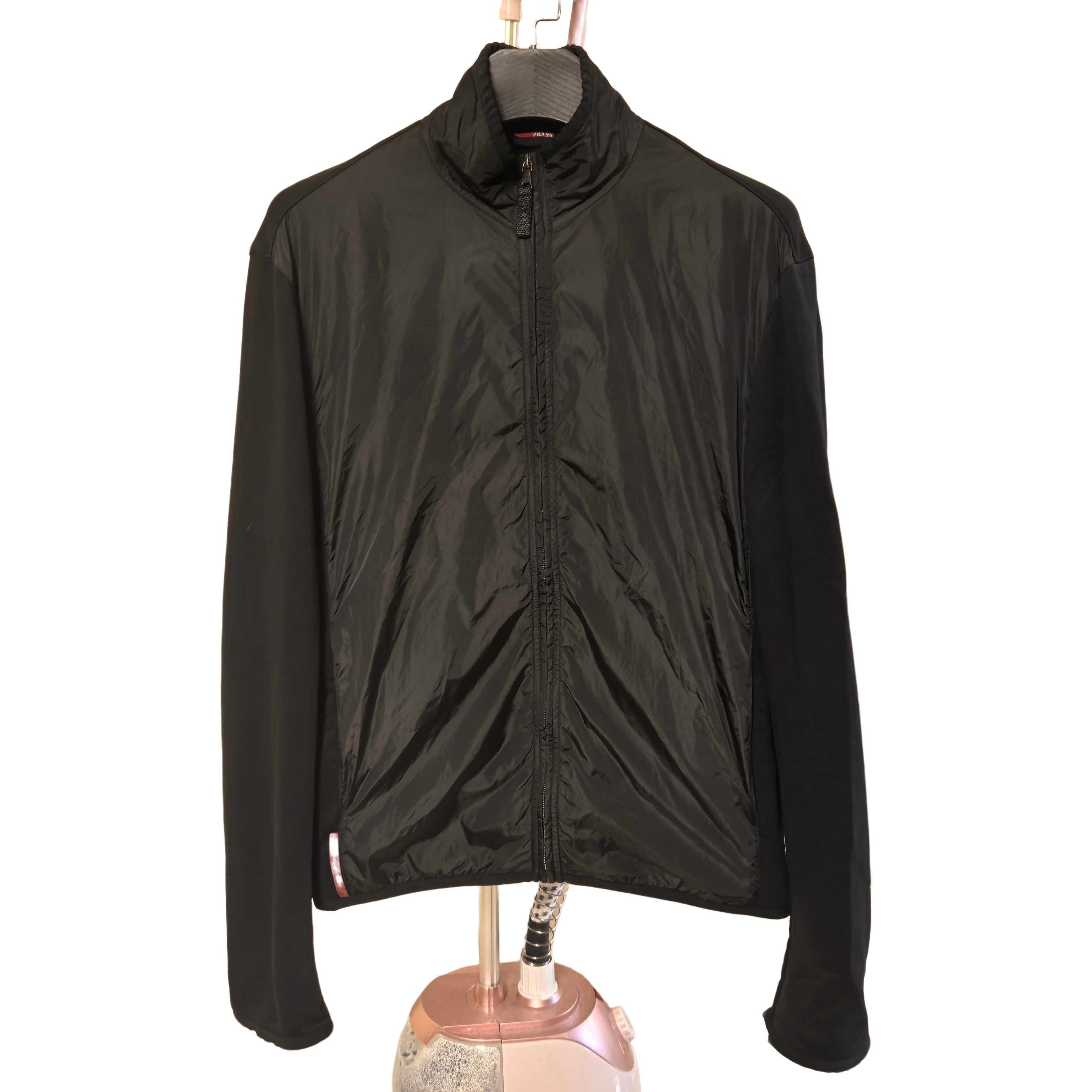 99新 Prada/普拉达 0894普拉达尼龙拼接立领夹克/xxl/99