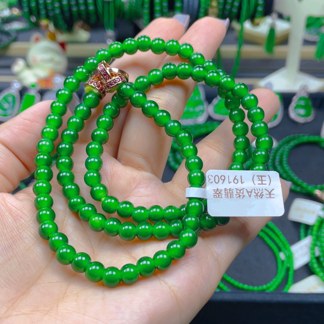 颈饰未镶嵌翡翠毕业帝绿6
