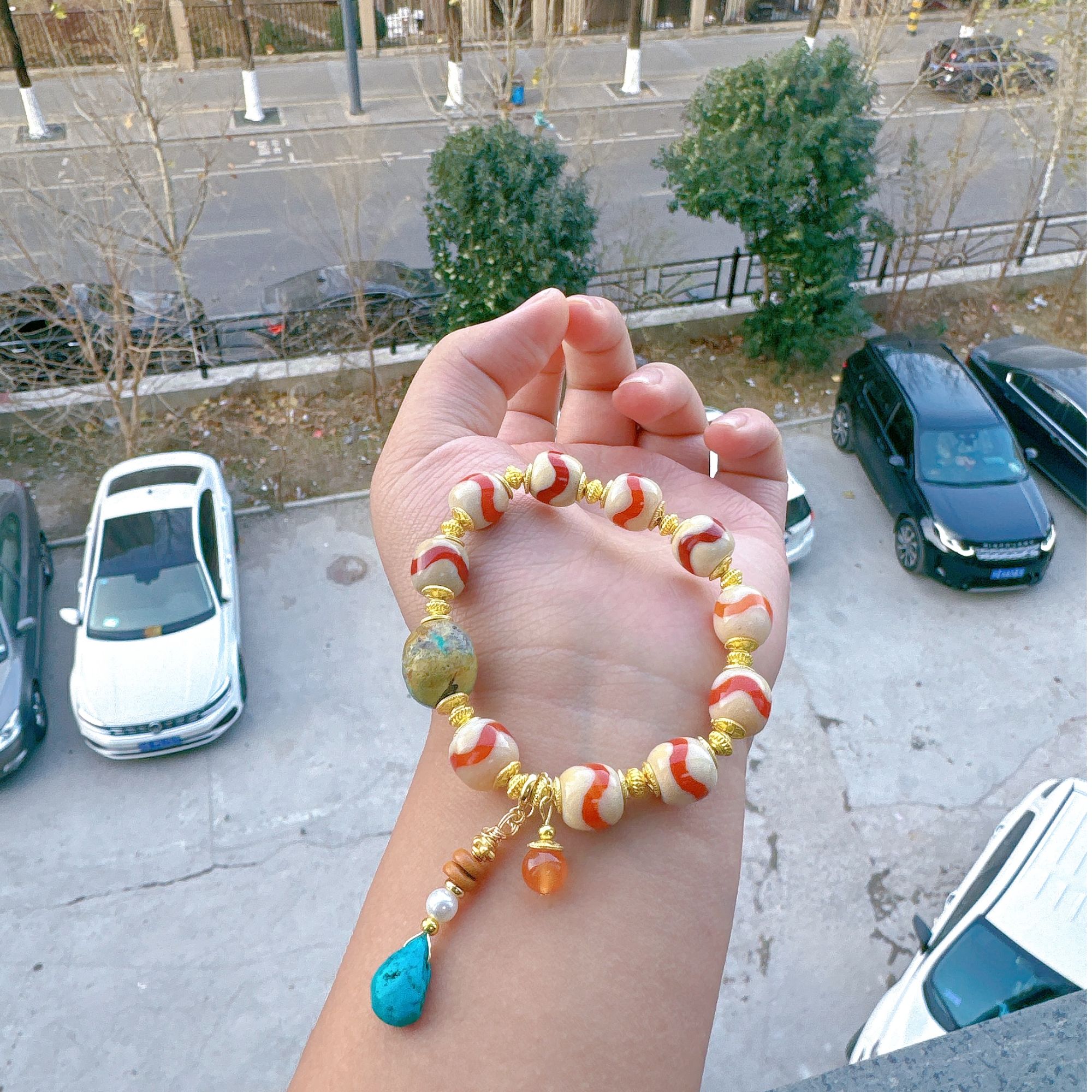 【莹莹专属】天然珠宝虎牙手串M3680