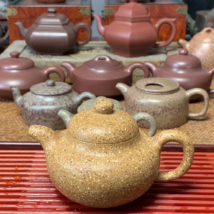 紫砂茶壶10目梨皮砂