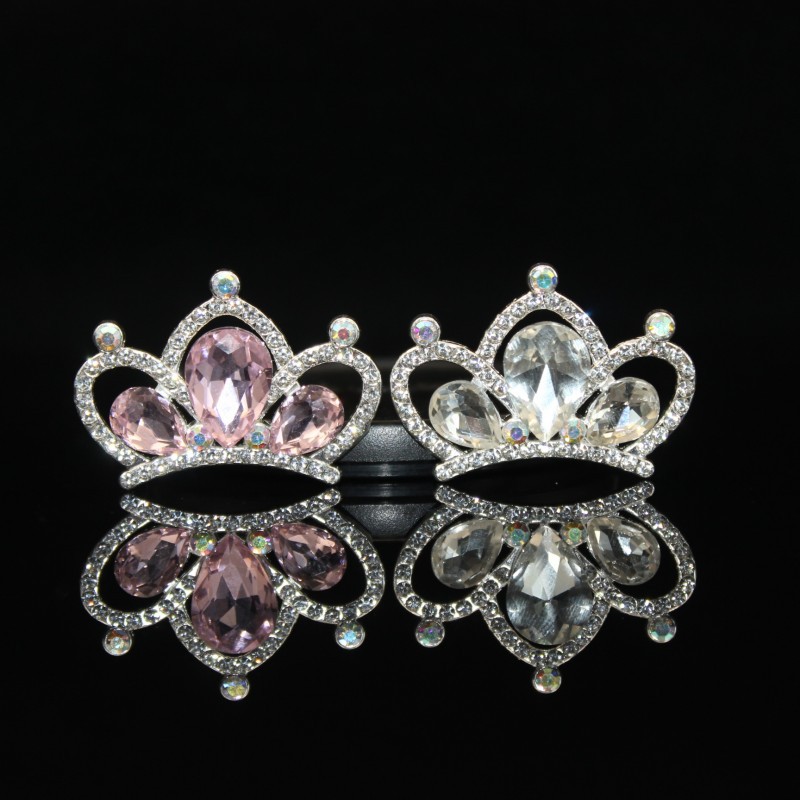 【兮子家】DIY韩版发饰合金配件 镶钻头饰皇冠配件