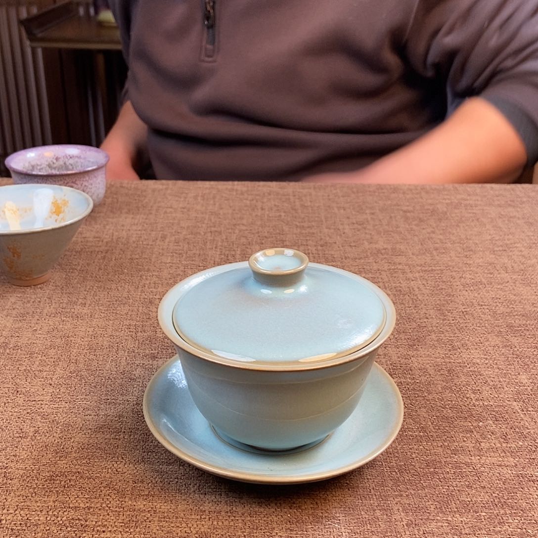 瓷片钧瓷茶壶茶具