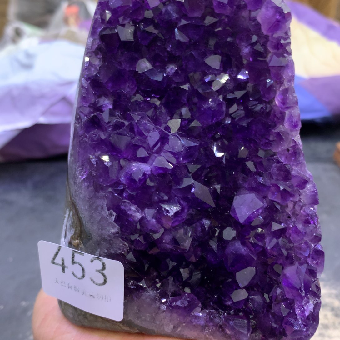 水晶摆件未镶嵌紫晶453