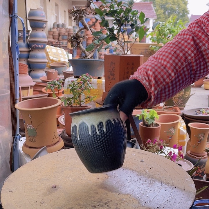 紫砂宜兴紫砂花盆83