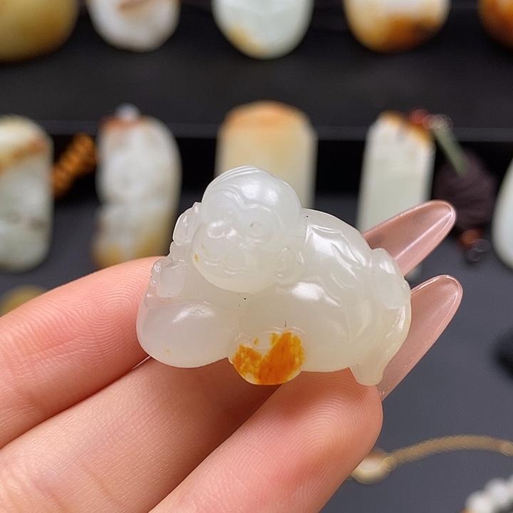 和田玉未镶嵌吊坠(不含链)