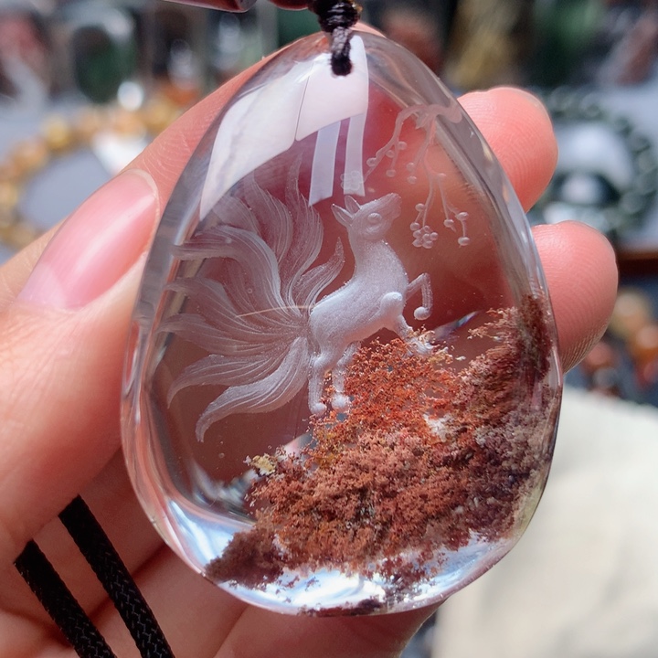 水晶吊坠(不含链)未镶嵌