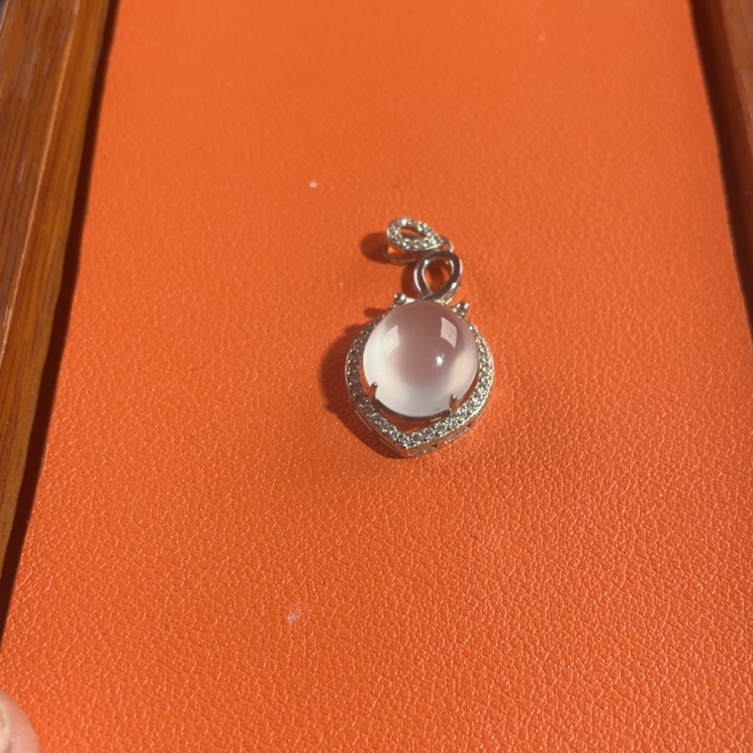 石英质玉银S925镶嵌蛋面