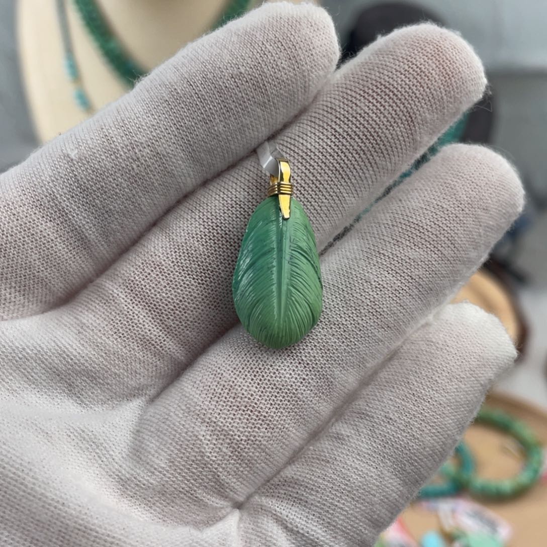 绿松石手链未镶嵌大叶有成