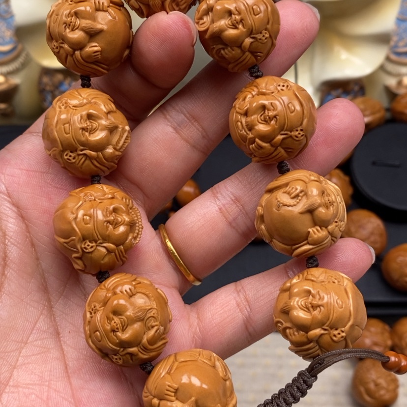 【闪购商品】橄榄核手串张*傅橄榄手工雕刻工艺