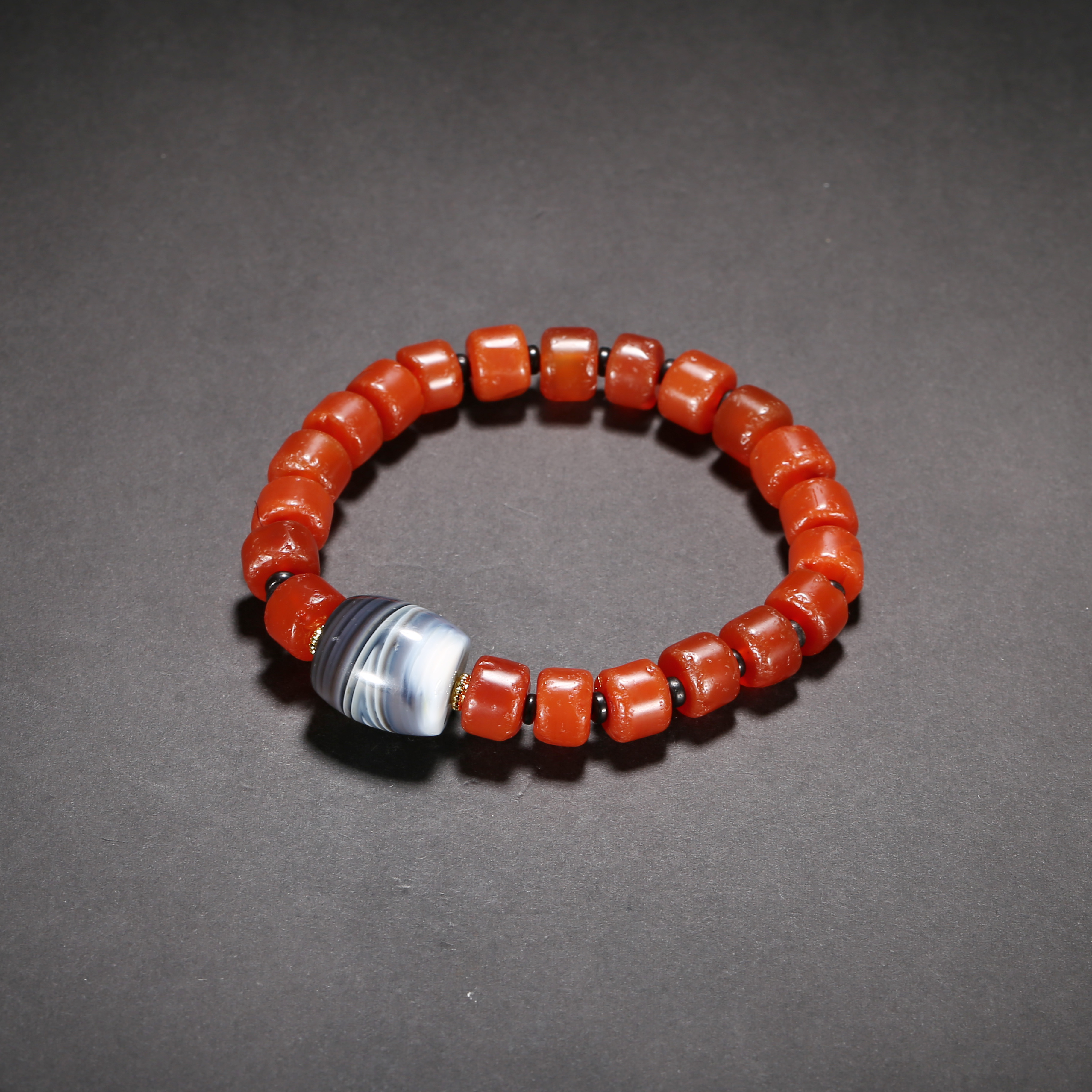 清代*西玛玛瑙手串/03FYG4150/玛瑙【北京文博】