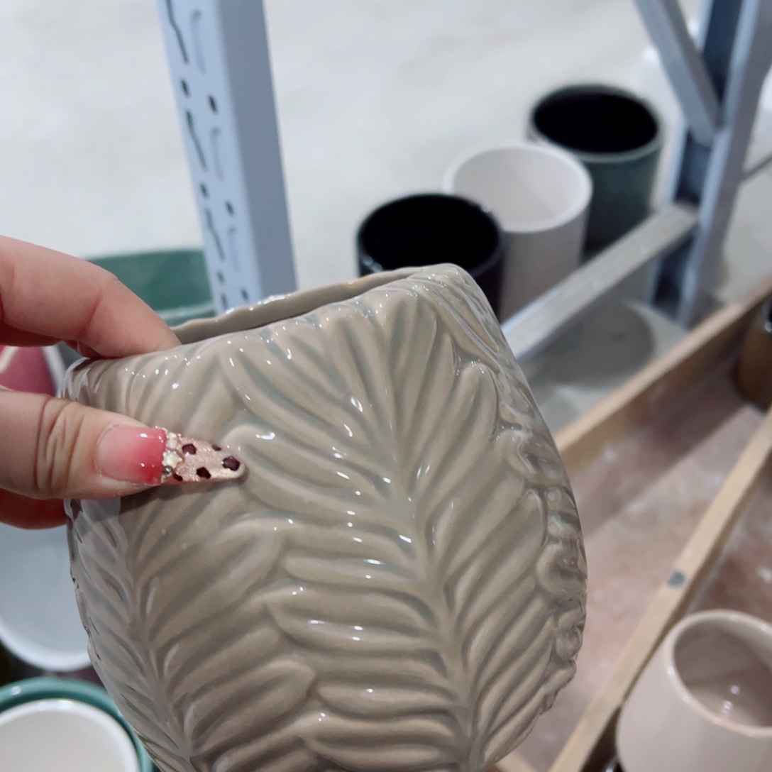 有孔，陶瓷花盆满10米包邮发货