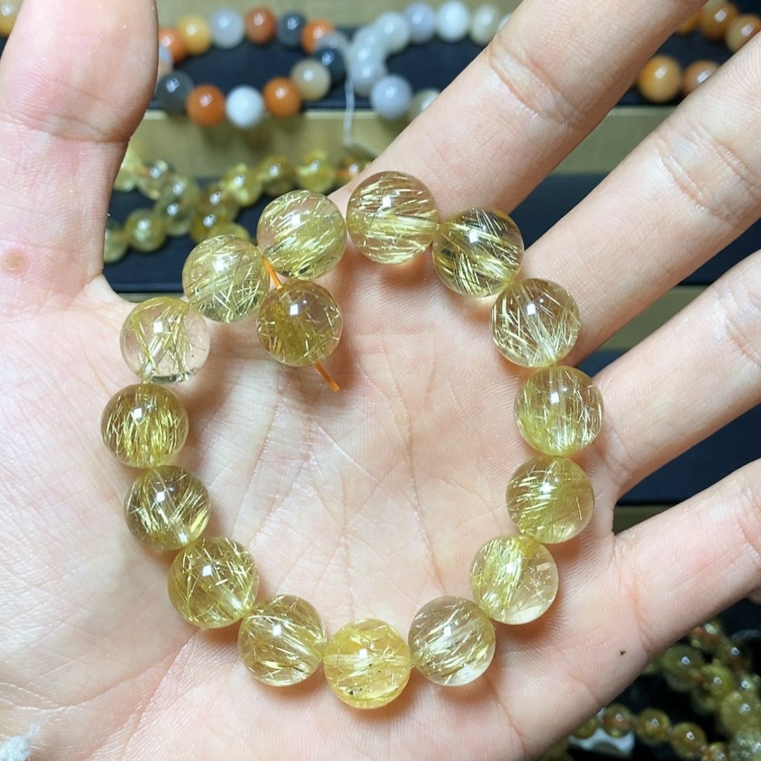 水晶手链未镶嵌钛金13