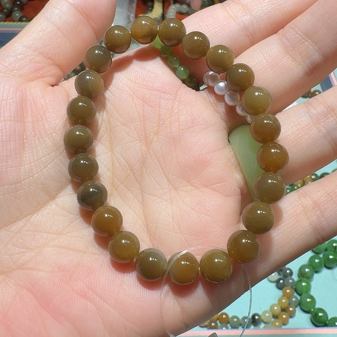 和田玉未镶嵌手链