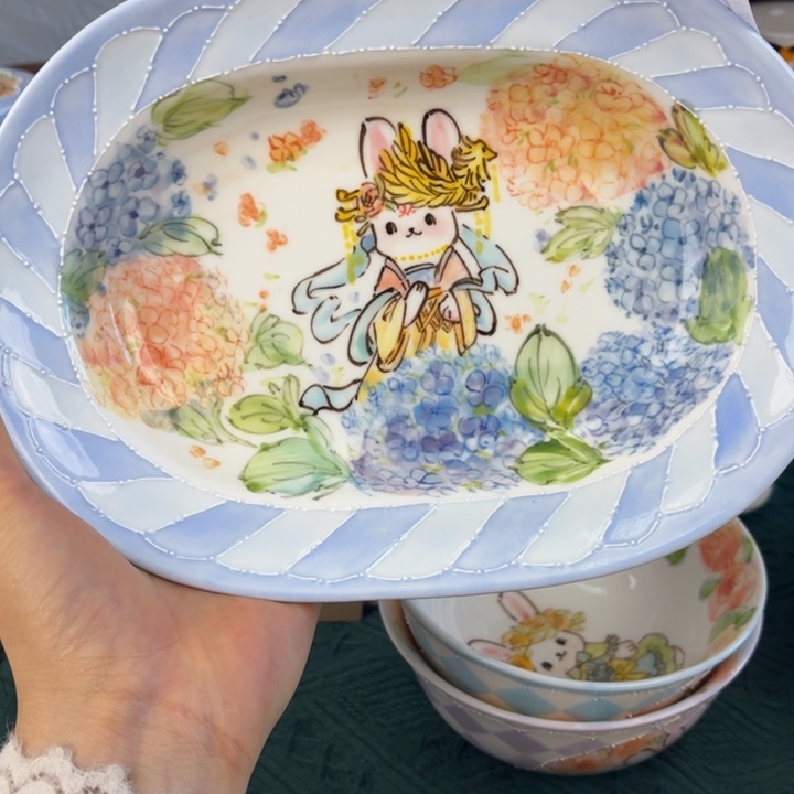蓝色盘子上新啦上新啦开播