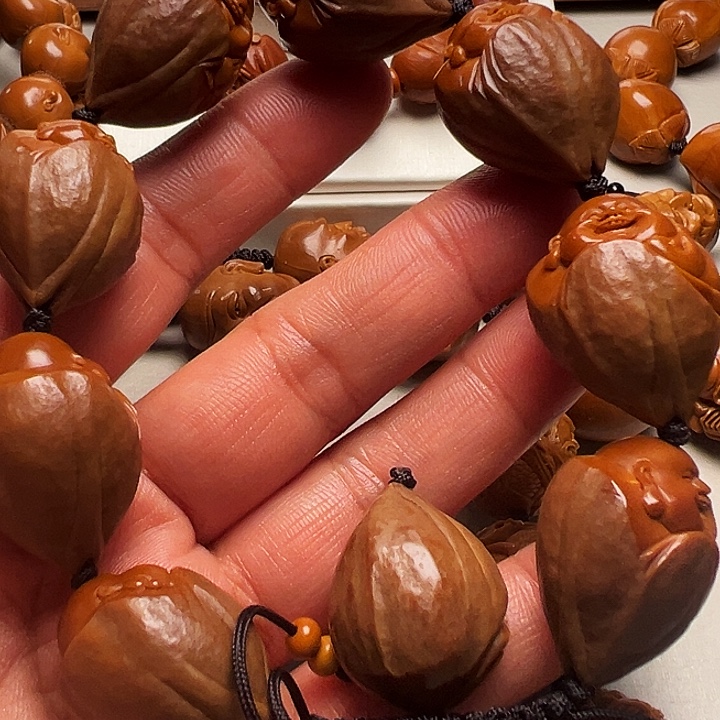 橄榄核手串/手链包衣弥勒