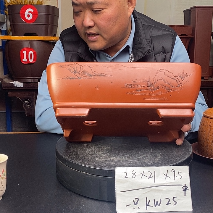 花盆紫砂货号一只