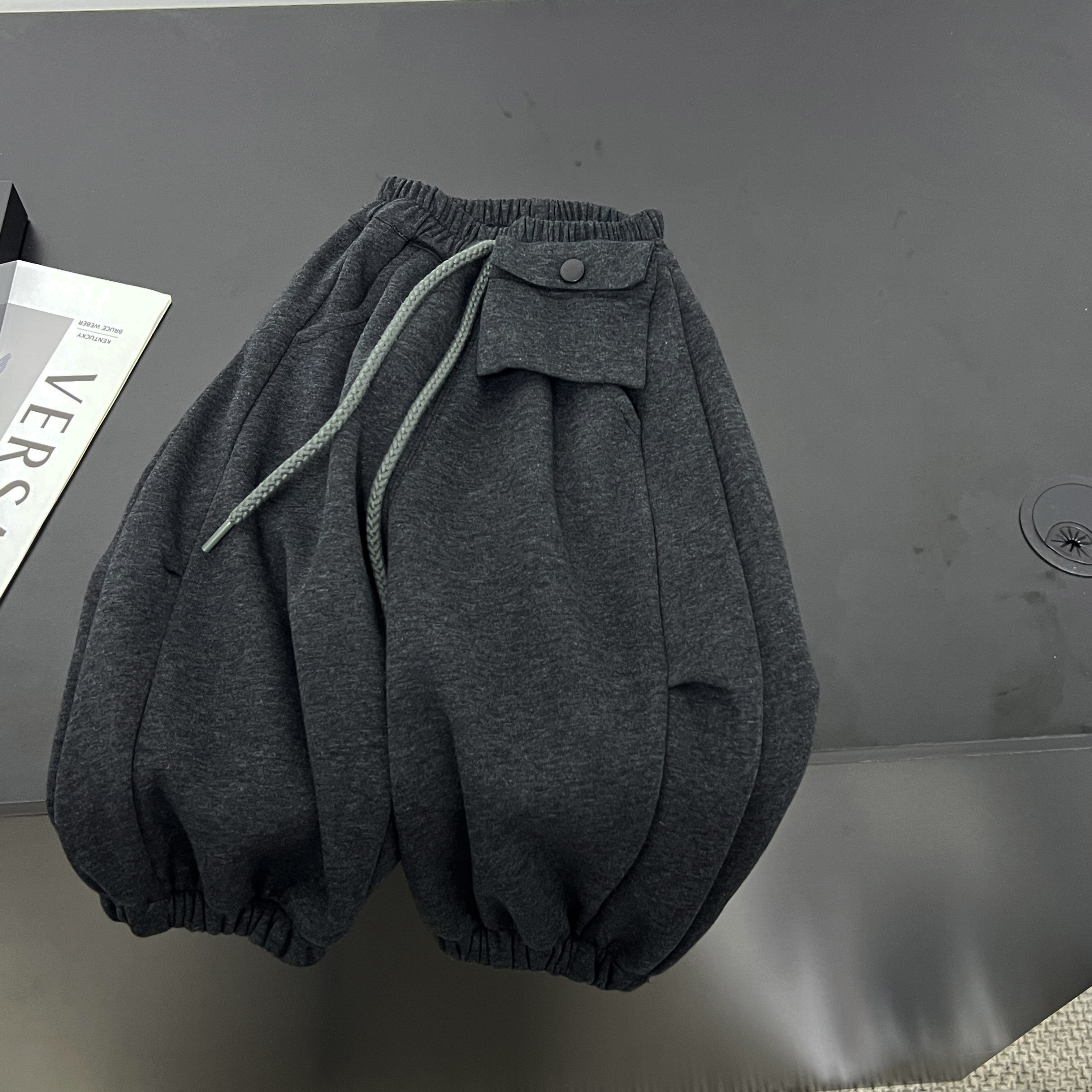 男童裤子加绒一体绒2025秋冬新款加厚男宝宝休闲软保暖长裤卫裤潮