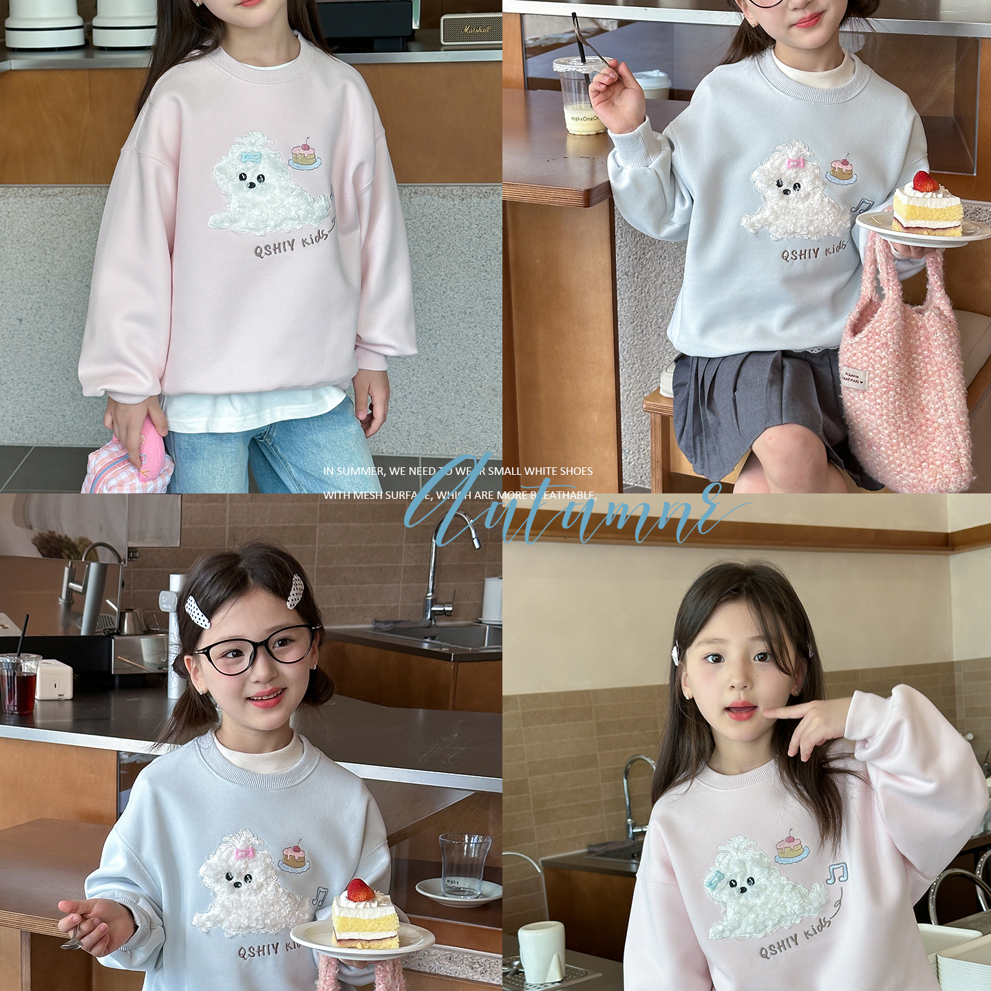 女童卫衣2025秋装新款中大儿童韩版洋气卡通休闲甜美宽松圆领上衣