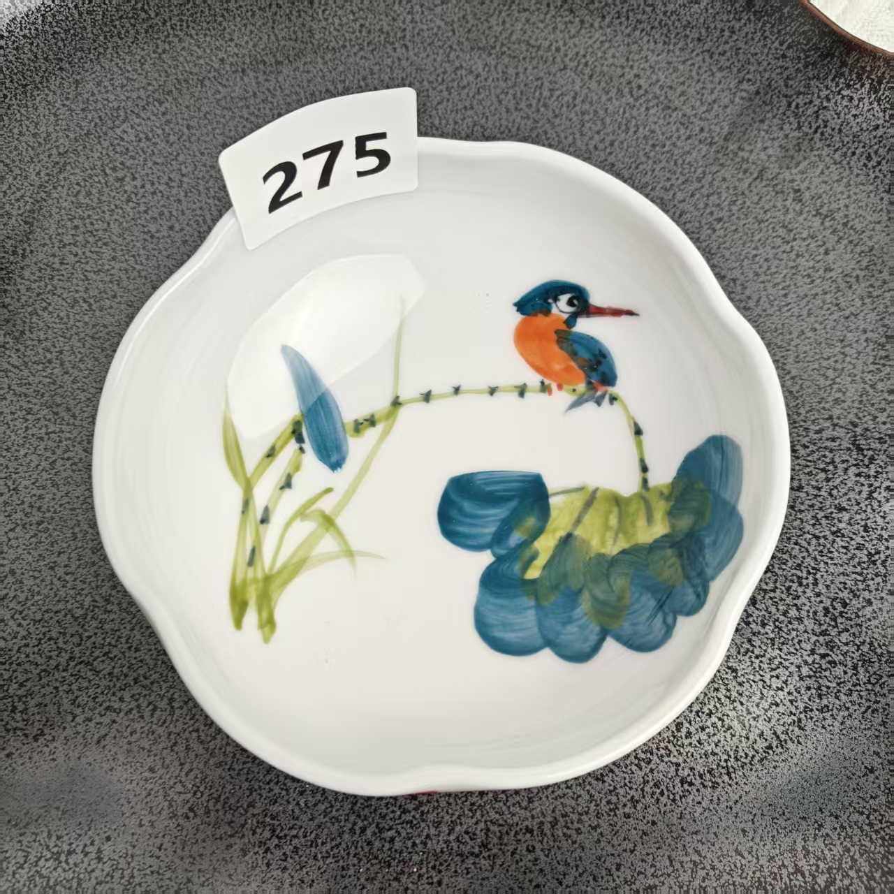 景德镇手绘釉中彩（食品级）荷花碗陶瓷275