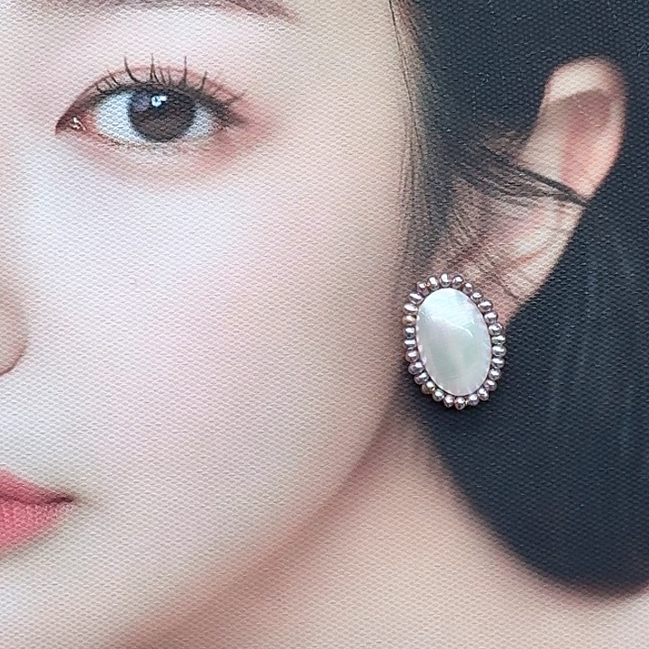 淡水珍珠甜美银S925镶嵌