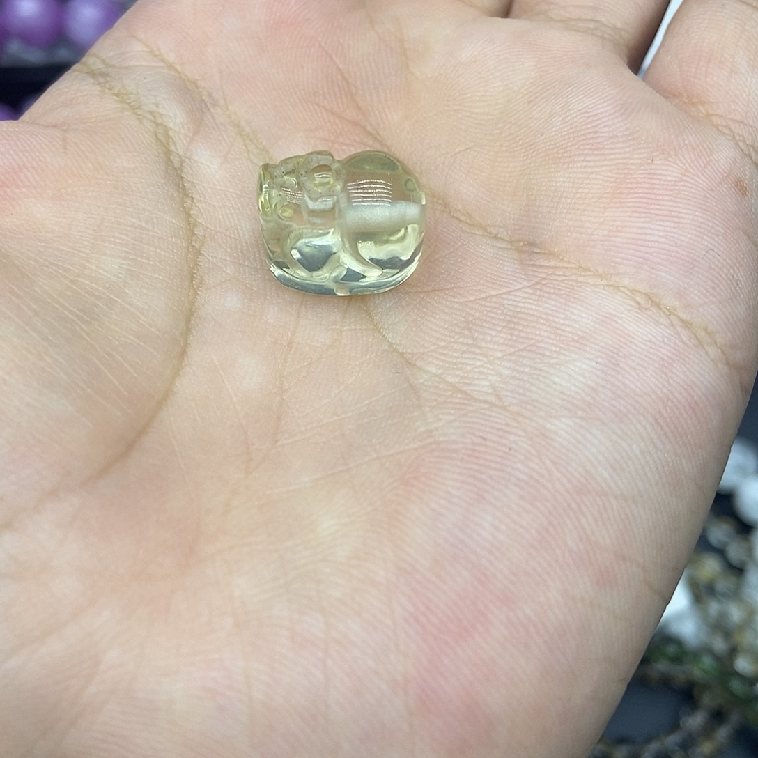 水晶未镶嵌手链黄水