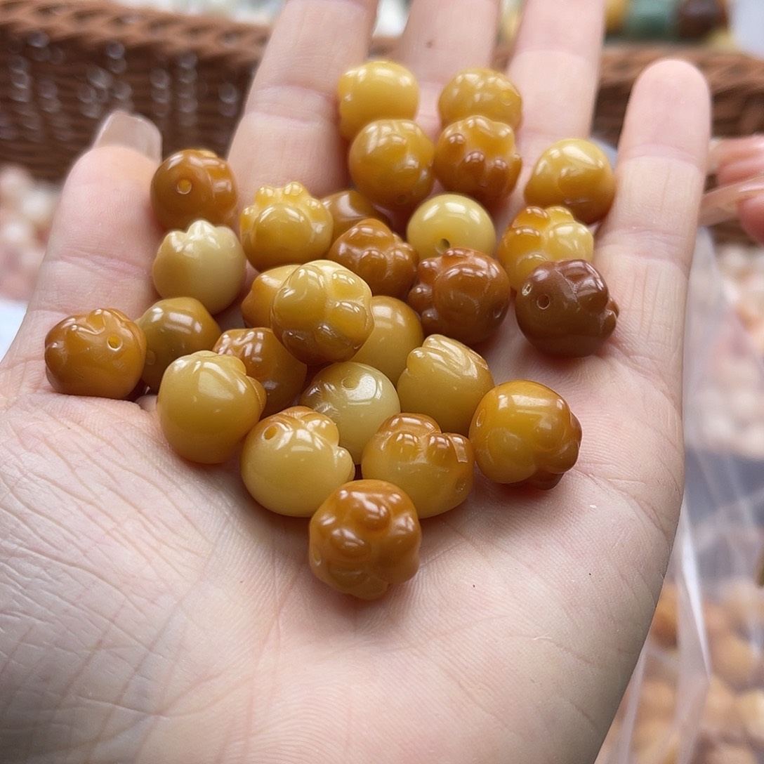 白玉菩提吊坠c12mm/20+2颗