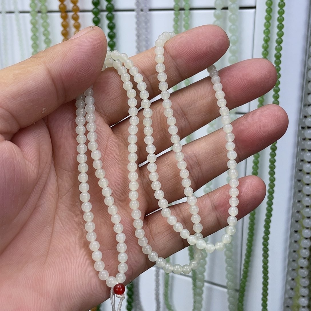 颈饰未镶嵌和田玉4mm