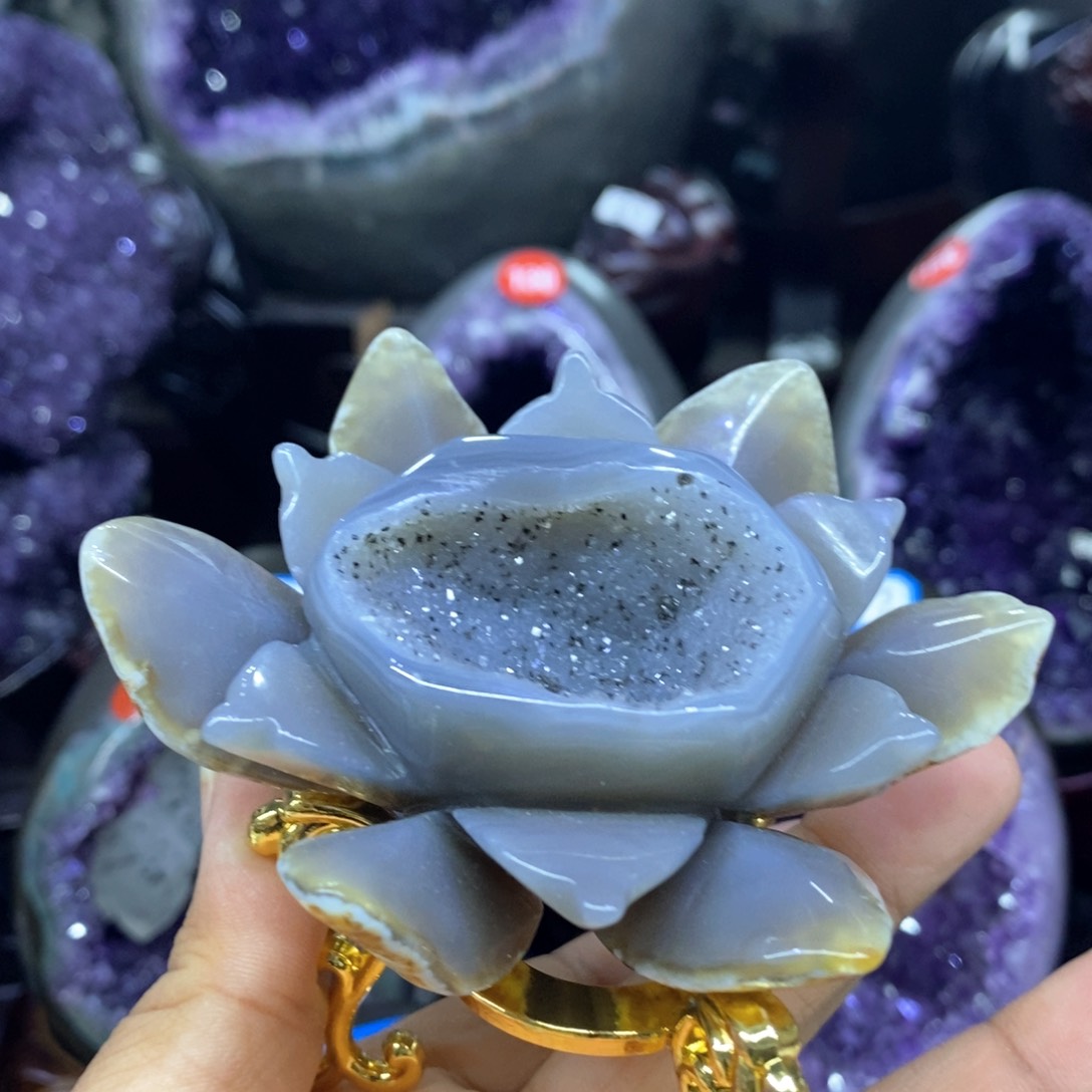 紫晶摆件未镶嵌小小