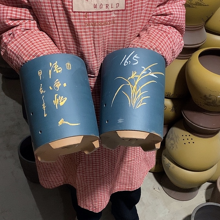 紫砂花盆紫砂花盆