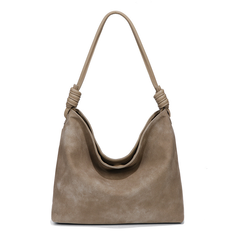 【现货清仓】老钱风磨砂hobo腋下包女大容量托特包松弛感单肩Y2351