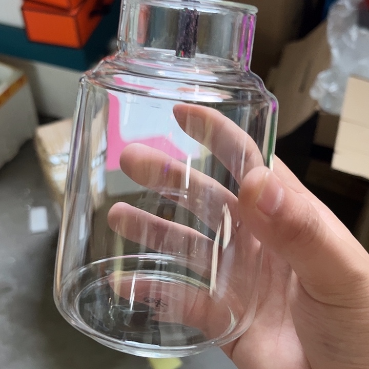 茶叶罐子紫金 玻璃 