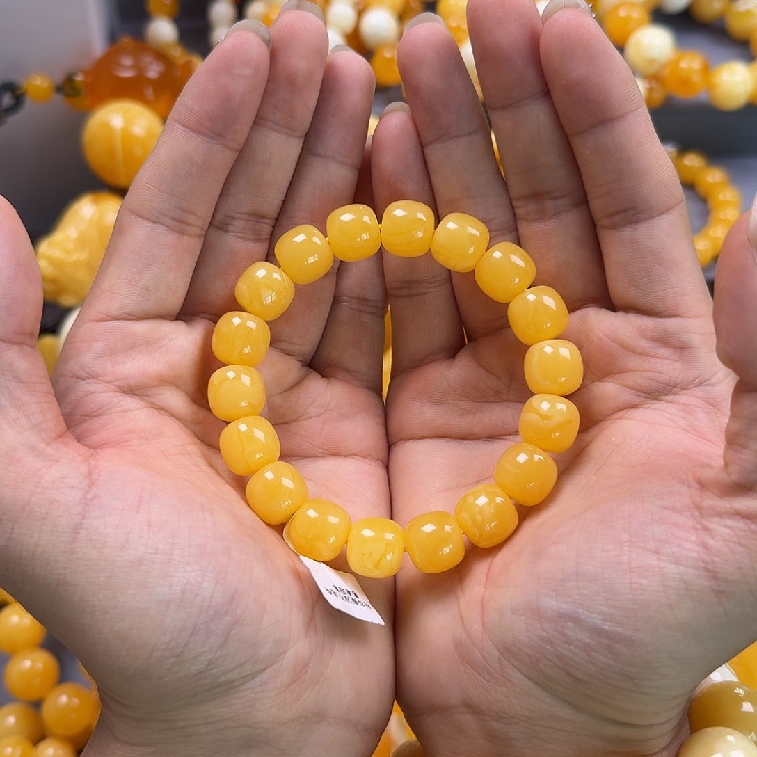 蜜蜡珠宝奇石未镶嵌同料老型13mm