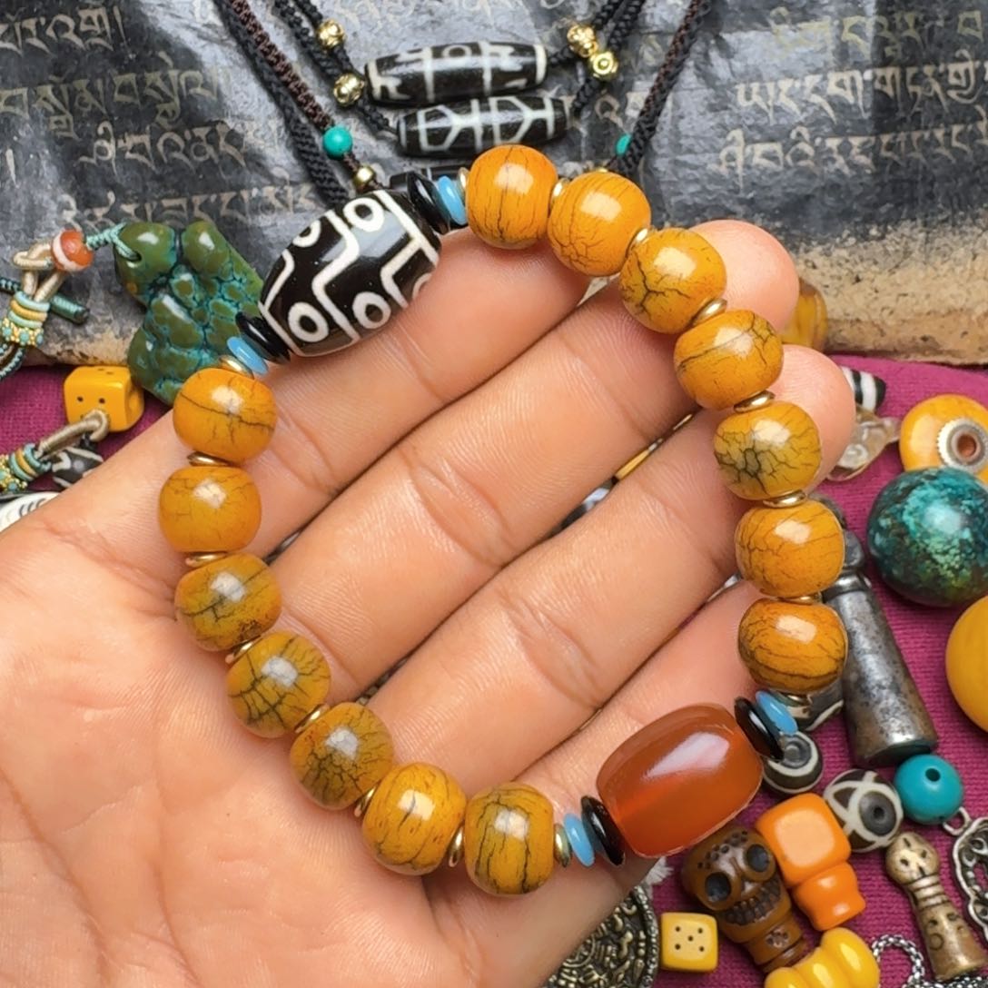 金刚菩提手串牦牛骨