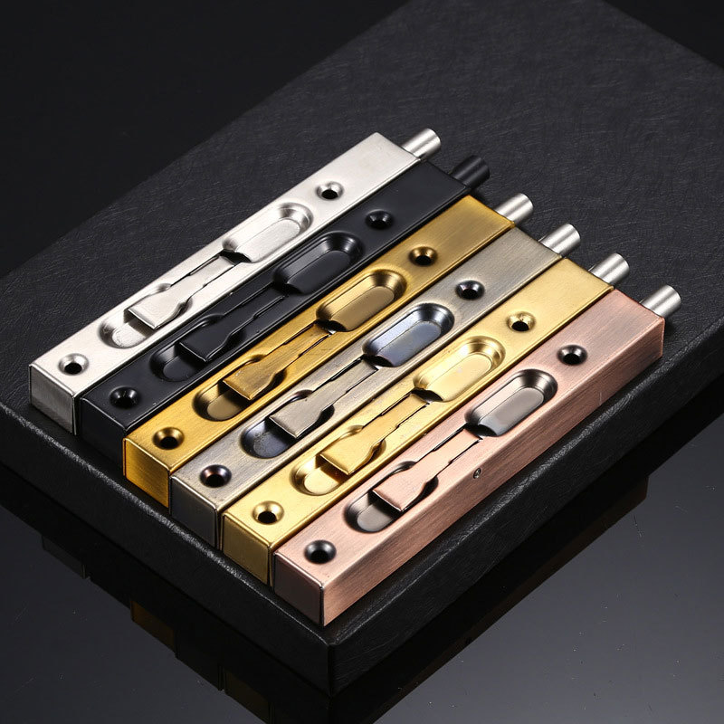 1不锈钢暗插销双开门子母门天地插销隐形门栓加长设计