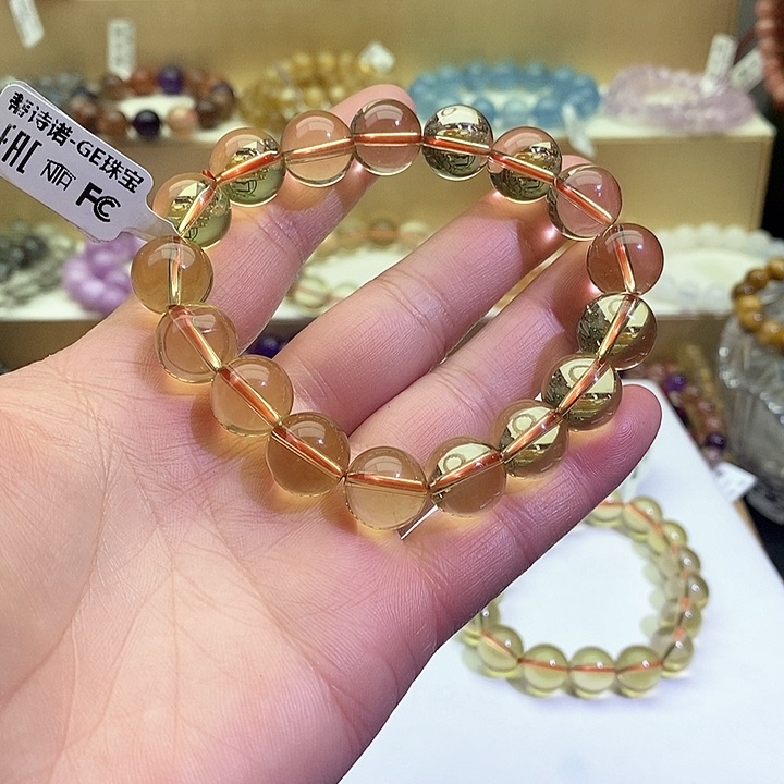 水晶手链未镶嵌L****r巴西黄12+