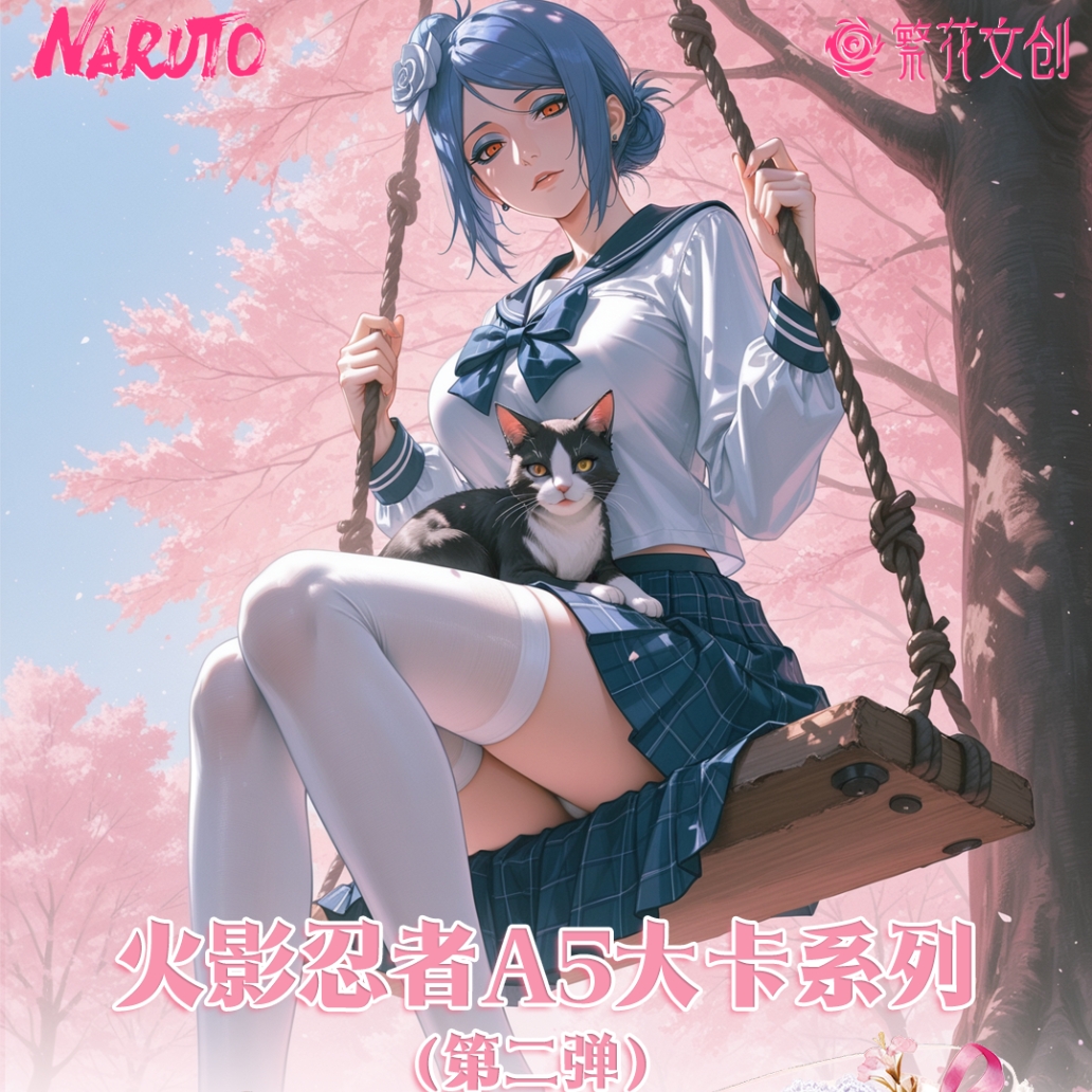 【转转】繁花文创第二弹A5亚克力火影忍者大卡  卡牌盲盒/默认代拆