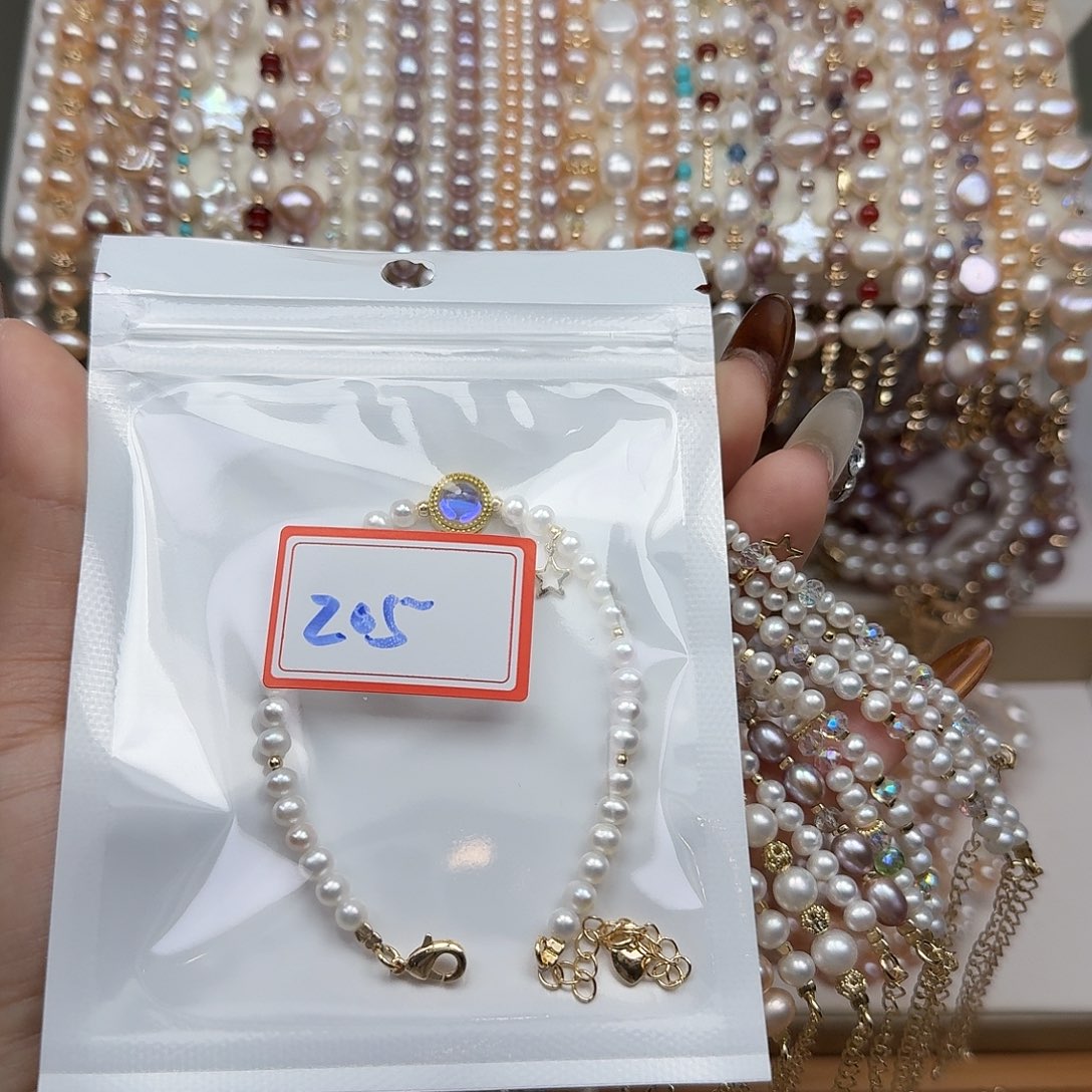 德***华钛钢淡水珍珠手绳