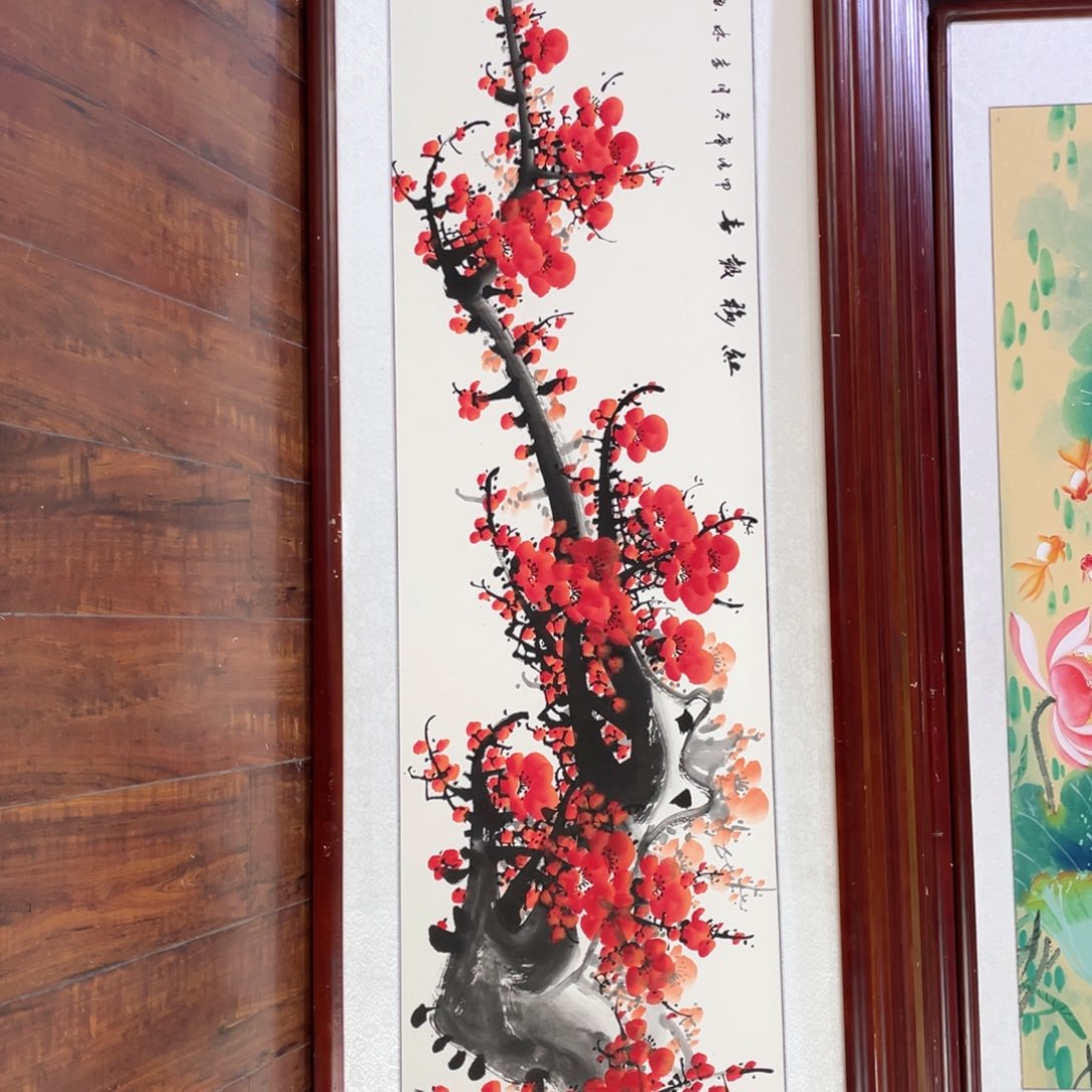 国画带框尺寸48*163厘米