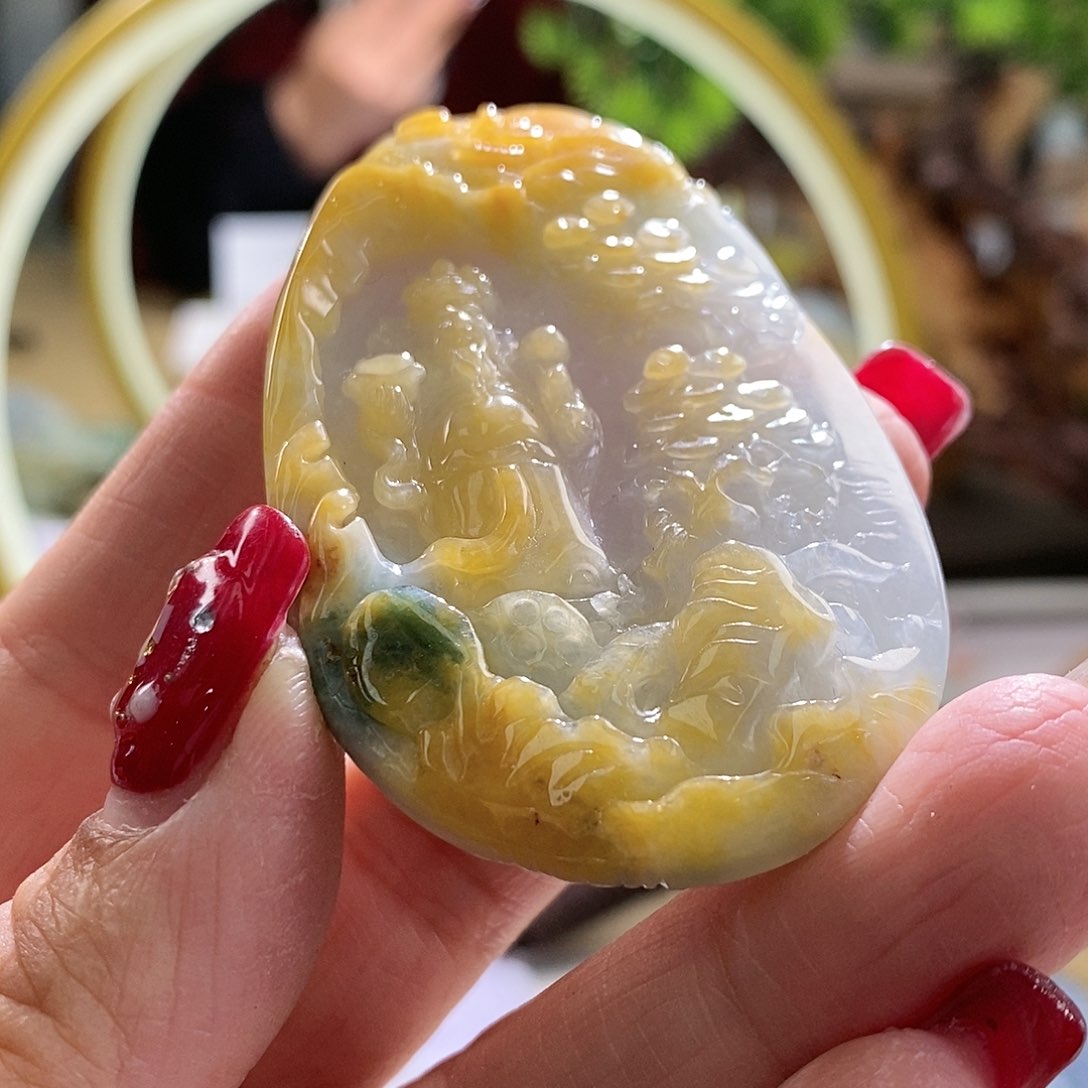 【闪购商品】翡翠颈饰未镶嵌财神