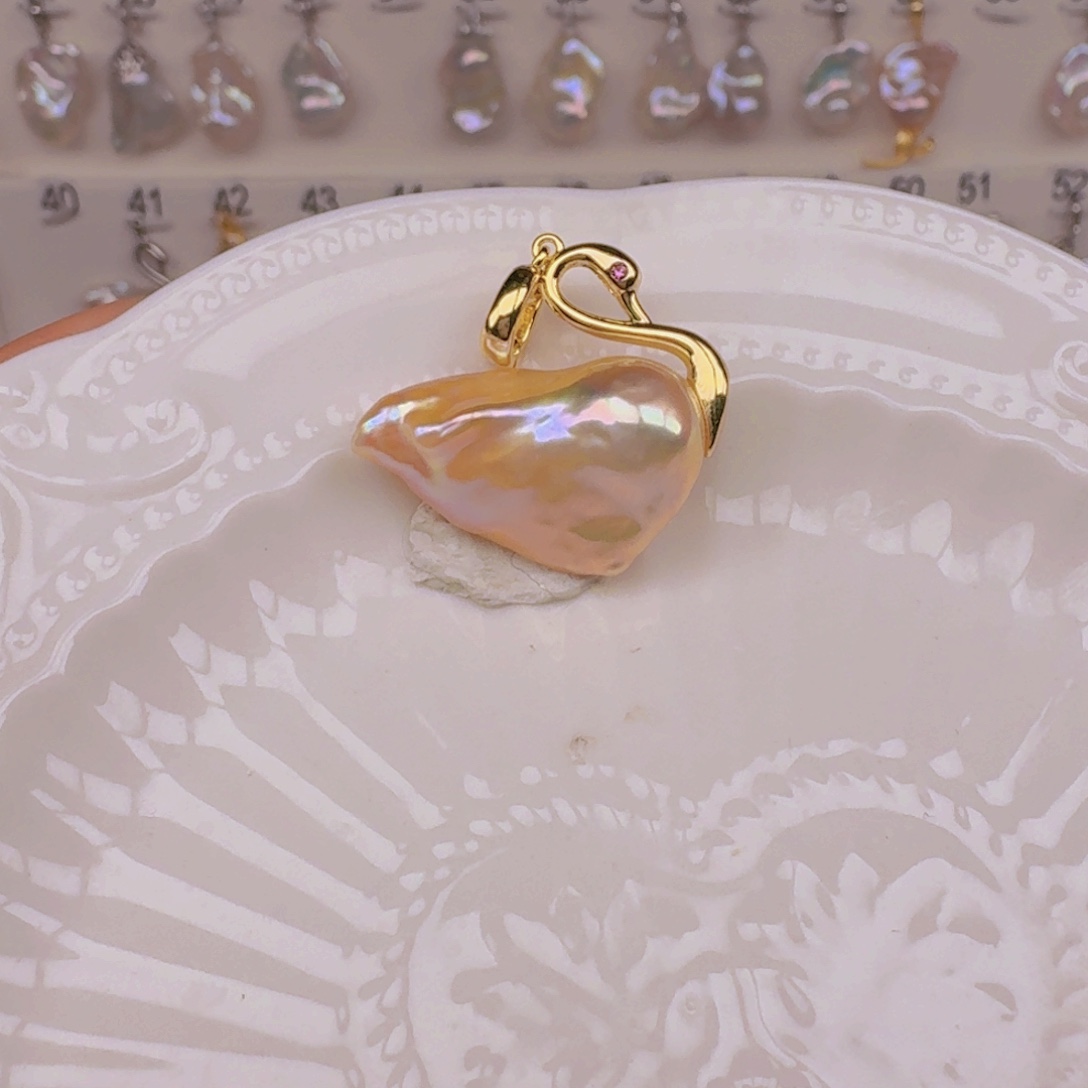 银S925镶嵌戒指淡水珍珠