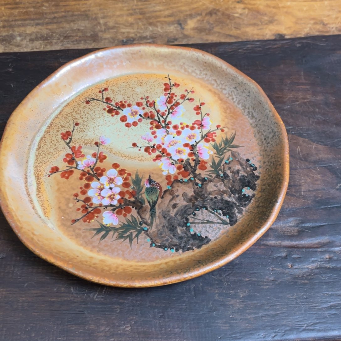 杯柴烧手工手绘陶瓷