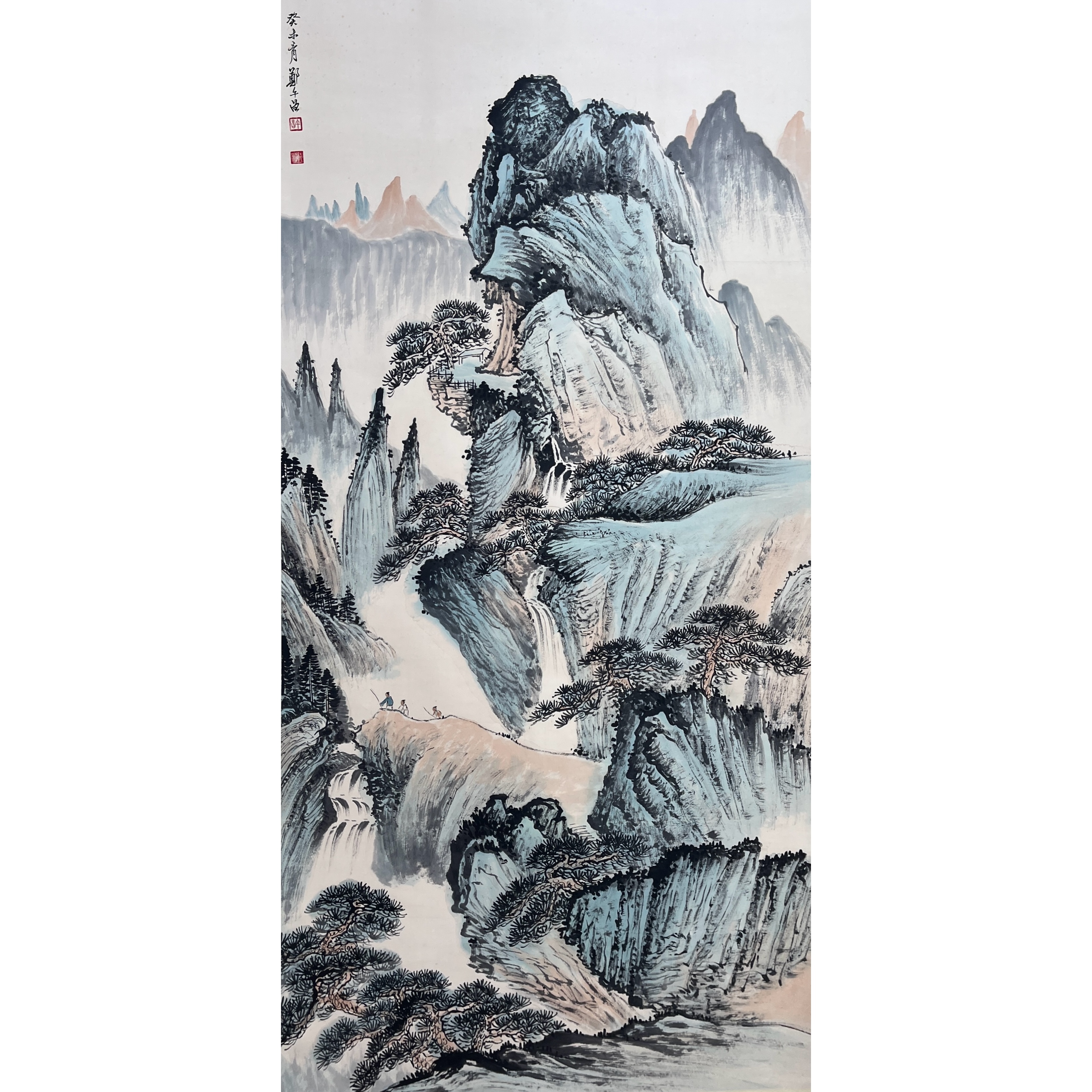 Lot 2410 郑午昌《浅绛山水图》132cm*66cm